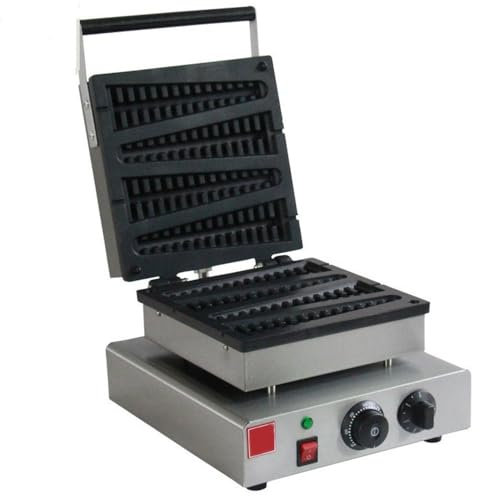 4-Slice Belgian Pine Waffle Maker Machine Commercial Electric Waffle Machine Temperature And Time Control For Fluffy Golden Waffles Make Pine Shapes Belgian Waffles In Minutes 1500W