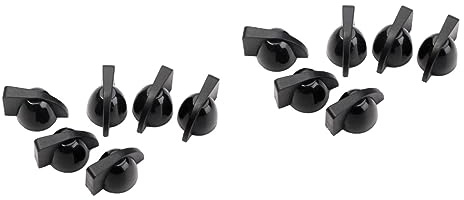 HEMOTON 12stücke Schwarze Chicken Head Knöpfe Für Gitarren-effektpedale Und Langlebige Potiknöpfe Für Anpassungen Und Ersatzteile