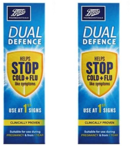2 x Boots Dual Defence Nasal Spray