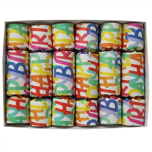 Olde English Birthday Script Party Favors, Set of 6 party favors, each containing a tissue hat, silly riddle and small party novelty