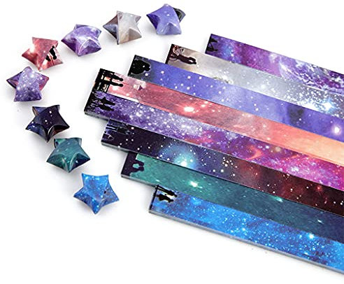 Lerpwige Blatt Buntes Sterne Papier Für Kreatives Mehrfarbiges Star Papierstreifen Handpapier Bastelzubehör
