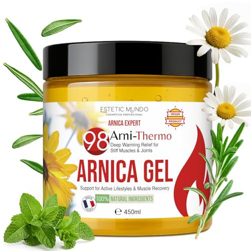 ARNI·CALORACTIF | Gel de Árnica 98% con Efecto Calor Natural y Suave – Cultivo Ecológico – Calmante y Reparador - Tensión Muscular, Espalda, Zonas Rígidas y Descanso Corporal (450)