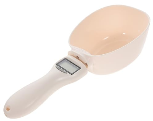 CLISPEED Cuillère Balance Digitale Alimentaire pour Animaux Mesure Précise Grammes Cuillère Doseuse pour Nourriture Chien et Chat Matériau Alimentaire Affichage Électronique
