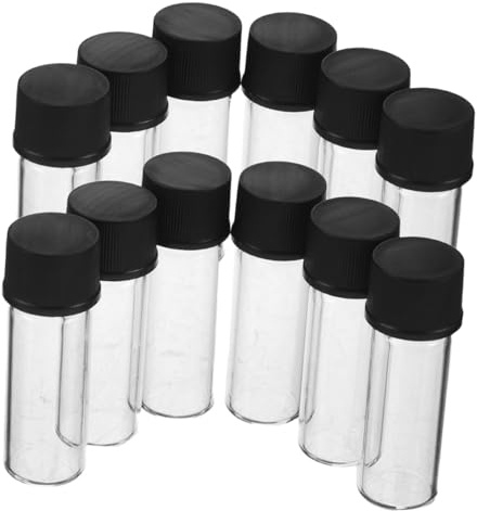 FOMIYES 100pièces Récipients pour Échantillons Verre Transparent Petits Flacons de Parfum Bouchons à Vis pour Cosmétiques de Laboratoire Rechargeables et Étanches