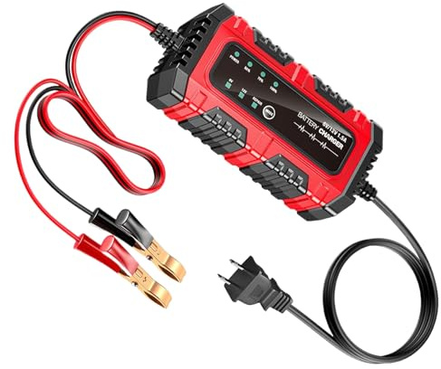 Mantenitore Di Carica Automatico Della Batteria - Caricatore Di Mantenimento 1,5 A 6 V 12 V, Design Compatto E Sicuro | Dispositivo Di Ricarica Per Auto, Camion, Moto, Barche, Veicoli Marini, Riparazi