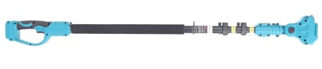 High Branch Pole Chainsaw Extension 180 Degree Adjustable Head Telescoping Rod Cordless Saw Extension Pole for BL1830B BL1840B BL1850B Battery Lightweight Aluminum Construction
