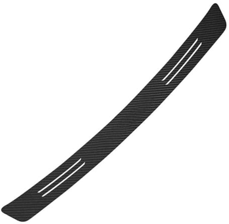 BMQXYL Protector de Parachoques Trasero for Kia Rio 2000-2020 2021 2022 2023 2024 2025 JB BC, Umbral de Maletero Coche Anti-Arañazos, Tira de Protección Borde de Carga Universal - Negro 90cm