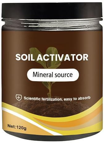 120G Soil Activated Tre-asure Soil,Potting Mix,Organic Soil-Activator &Plant Fertilizer for Raised Raised Garden Beds,House Plant Fertilizer for Healthy Flowers and SoilPlants,Promote Plant Rooting