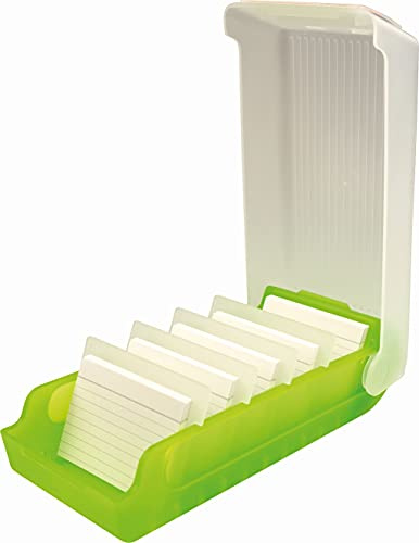 helit Beebox - Scatola per schede flash, formato A8, per 600 carte, colore: Verde lime