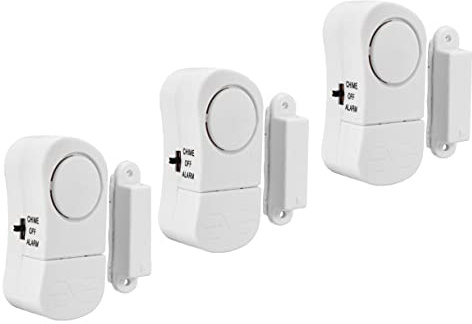 Electraline 58401 - Alarma perimetral inalámbrica con sensor para puertas y ventanas (3 unidades)