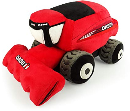 UH Kids Case IH 8240 Axial Flow Combine Soft Plush Toy with Embroidery, Soft Farm Vehicle Stuffed Toy for Kids and Adults UHK1128