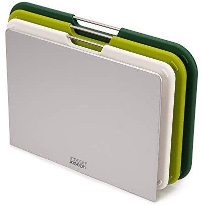 Joseph Joseph Nest - 3-teiliges Schneidebrett-Set, regulär - grün