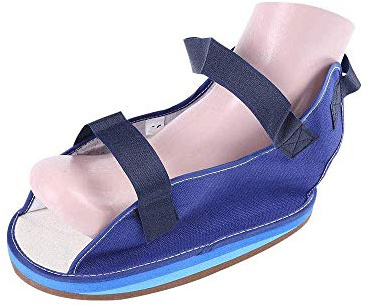 GHzzY Zapato de Yeso postoperatorio con Parte Inferior basculante - Sandalia Abierta para la recuperación de fracturas - Bota de Yeso médica/quirúrgica para pie o Dedo Roto,XS