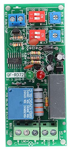 Relè Ciclo Infinito, Temporizzatore 220v, Modulo Interruttore Timer, Ac100v-250v Modulo Relè Interruttore Con Timer a Ciclo Infinito on Off