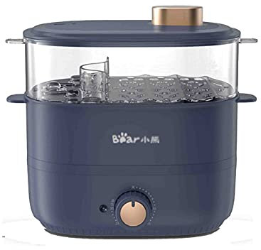 Egg steamer Cuociuova, Spegnimento Automatico, Impugnatura Antiscottatura, Timer 30 Minuti, Grande capacità Doppio Strato, 350w, Blu