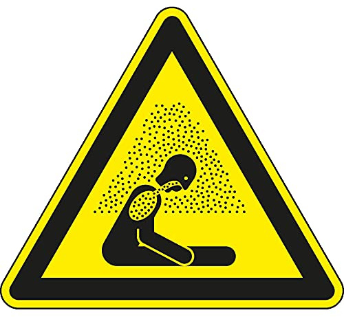 Schild I Warnschild Warnung vor Erstickungsgefahr, ISO, Kunststoff, SL 200mm, DIN EN ISO 7010