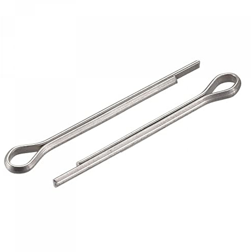 sourcing map Split Cotter Pin, 2mm x 25mm Stainless Steel Clip Fastener Fitting for Automotive, Mechanics, Silver Tone, 60Pcs