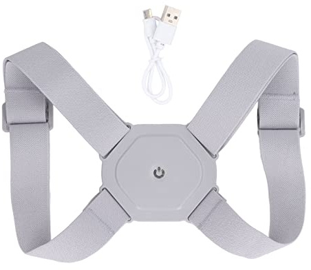 Topyond Corrector De Postura, Alerta De Vibración De Detección Inteligente Recargable Ergonómico Cómodo Soporte De Alisador De Espalda Ajustable Para Mujeres Y Hombres