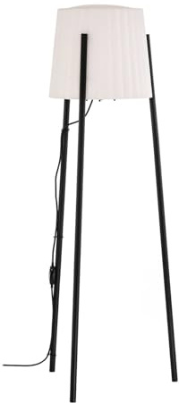 Lucande Dreibein Stehlampe Terrassenlampe, Stehleuchte Terrassenleuchte IP65 Außenleuchte mit Strom 1x E27 ohne Leuchtmittel Gartenlampe Outdoorstehlampe