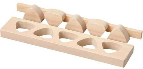 TIKUSAN Onigiri-Form aus Holz, Musubi-Macher, japanische Reiskugelpresse, Hinoki, japanische Zypresse, Onigiri-Form, hergestellt in Japan (Typ 2, 5 Formen)
