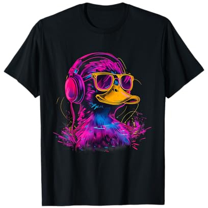 Rubber Duck Music Headphones Techno DJ Rubber Duckling T-Shirt