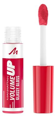 Manhattan Volume Up Glassy Gloss, hochglänzender Lipgloss mit feuchtigkeitsspendender Formel und Volumeneffekt, Fb. 350 Pink to the Berry