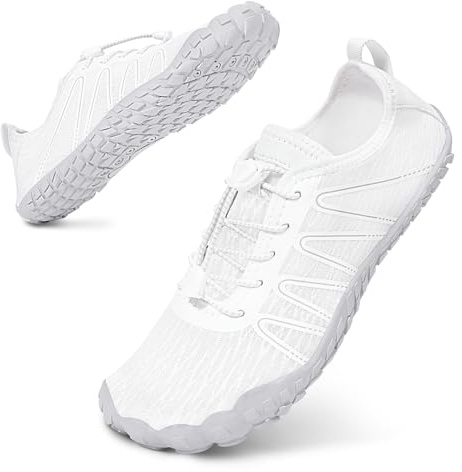 Bigzagger Barfuss Schuhe Damen Herren Sommer Barfußschuhe Damen Schnell Trocknend Badeschuhe mit Breite Zehenbox und Zero-Drop Sohle Unisex Barfussschuhe Traillaufschuhe Fitnessschuhe