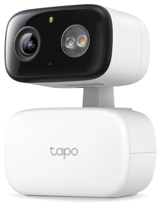 TP-Link Tapo C206 – Mini Surveillance Camera Recording 1080P 360° Coverage for Indoor and Outdoor, AI Detection and Notifications, MicroSD Card up to 512 GB, 105.3 × 77.8 × 69.8 mm