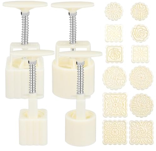 MAGICLULU 1 Satz Teiliges Mondkuchenform Handpressform für Traditionelle Kekse Wiederverwendbar für Mittherbstfest Vielseitig Einsetzbar für Kekse und Benutzerfreundlich für Diy Backen