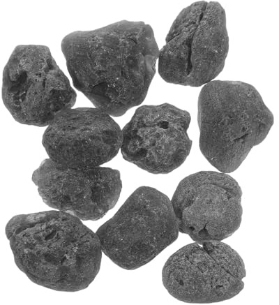Cabilock Natural Black Meteorite Crystal Raw Specimen Volcanic Rock for Fish Tank Landscaping and Garden Decoration Potting Grit for Indoor Planter Drainage and Stylish Outdoor Pebbles