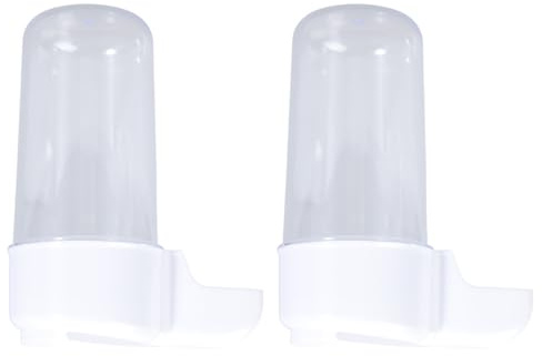 2 Pack Feeder Parakeet Water Dispenser No Mess Cockatiel Cage Accessories Automatic Bird Feeding Supplies Cages for Parakeets Waterer Silos Waterers for Outside for Birds Pet