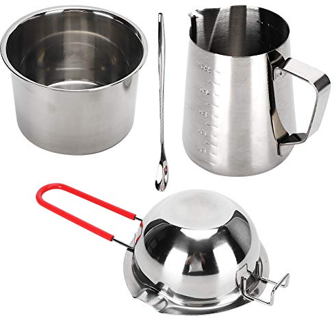 LUCKDANO Candle Making Supplies Candle Making Kit - Complete Supplies Set with Double-Nozzle Heater, 550ml Melting Wax Cup, Mixing Spoon - Perfect for Aromatherapy Crafts and