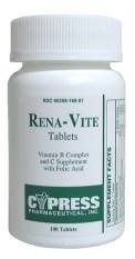 RENA-VITE TABS CYPR 100TB by CYPRESS PHARMACEUTICAL *** Part No: 60258016001