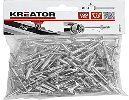 100 Stück KRT618106 Nieten Popnieten Blindnieten ø 4,8 x L 16mm