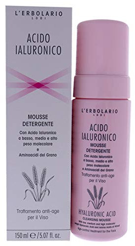 L'Erbolario Hyaluronsäure Reinigungsmousse, 1er Pack (1 x 150 ml)