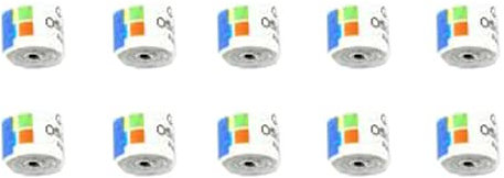 geo-versand 10 x Logstreifen Gr. XS - mit Metallstift - für mag. Nano