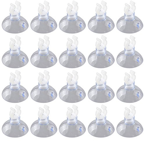 HALJIA Aquarium-Saugnäpfe, Halter für Belüftung, Pumpe, Schläuche, 10 mm, 20 Stück