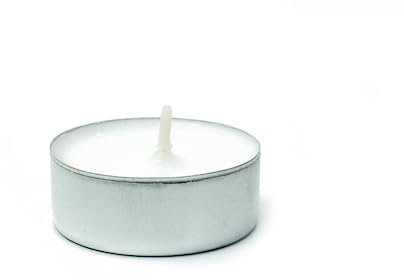 We Can Source It Ltd – 200 White Tea Light Candles Unscented – 8 Hour Burn Time – Smokeless, Non-Toxic, Clean Burning – Ideal for Christmas, Weddings, Parties, Power Cuts & Everyday Use