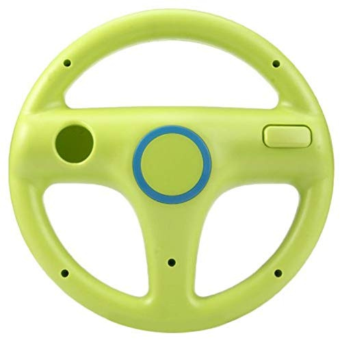 ameego GN-006 Steering Wheel Design Stand Mario Kart Racing Game Steering Wheel Stand For Wii Game Controller (GREEN)