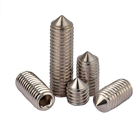 Viti a punta conica, 10 pezzi in acciaio inox Grub viti varie metriche, viti a bussola esagonale (M6 x 8 mm)