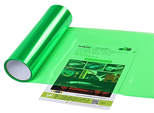 iSpchen Auto Scheinwerfer Folie Rückleuchten Nebelscheinwerfer Tönungsfolie Selbstklebende Vinylfolie Auto Dekoration Folie Aufkleber,30cm*100cm,Grün