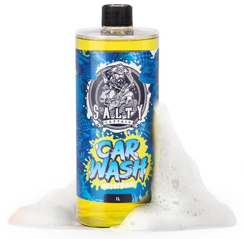 Salty Captain Car Wash Soap 33.8oz – High-Foaming Car Shampoo for Foam Cannons, Guns or Bucket Washes – Anti-Rust Protection & Safe on All Surfaces – Premium Lab Tested Quality