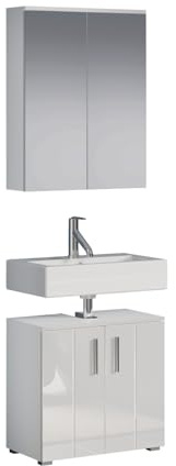 trendteam smart living - Wons - Juego de Muebles de baño (Armario bajo | 60 x 192 x 32 cm (ancho x alto x profundidad). Apto para ambientes húmedos. Opcional con iluminación LED