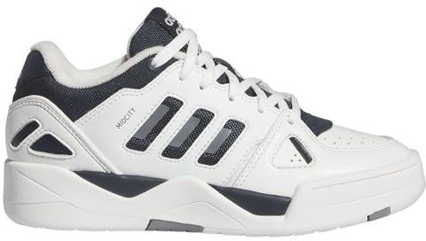 adidas Unisex MIDCITY Low Shoes Basketball-Schuhe, core White/Aurora Ink/Grey Three, 38 EU
