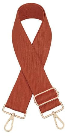 Einfarbig Schultergurt Taschengurt Verstellbarer Breit 5CM für Damen und Herren,Längenverstellbarer 75-130cm Schulterriemen,Taschengurte zum Wechseln,DIY Zubehör für Tasche,Umhängetasche,Orange