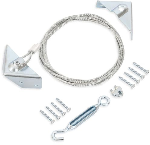 JIAHOO Anti Sag Gate Kit for Wooden Fence, Anti-Sag Gate Support Cable Kit