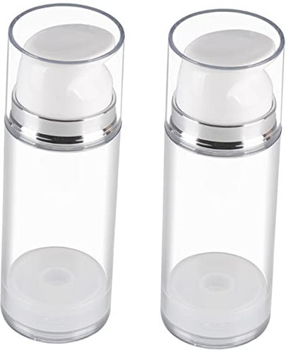 Générique 2pièces Bouteilles Pompes Airless Réutilisables Lot De Flacons Voyage Pour Crème Et Lotion Contenants Pratiques Pour Toilettes Et Soins Peau