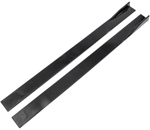 Auto Seitenschweller 2M Für Ford Für Mustang Für Focus RS ST Für Fiesta Für Mondeo Auto Seite Rock Extension Kit Universal Schürze Splitter Lip Winglet Auto Seitenrock Splitter (Farbe : Schwarz)