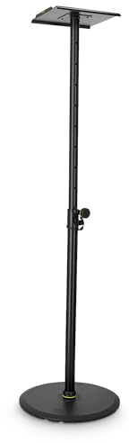 Gravity SP 3202 LR B Studiomonitor-Ständer mit großem runden Sockel