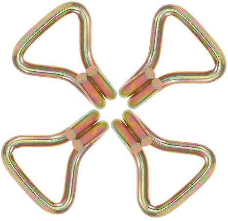 Uonlytech Thicken Ratchet Hook Set 4pcs Metal j Hooks Ratchet Strap Fixing for Scooters Cargo Fixing Tie down Strap Heavy Duty